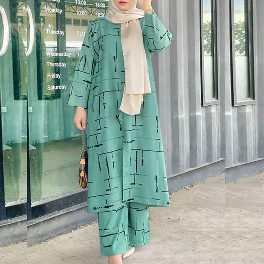 Conjunto de traje informal de moda verde militar Kenda