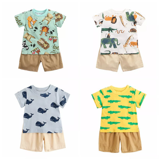 Sanlutoz Cartoon Boys Clothing Sets