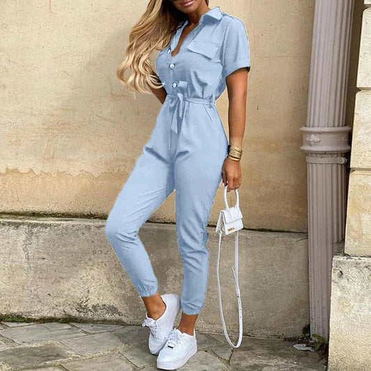 Kadi Damen Jumpsuits Gestreift Bedruckt