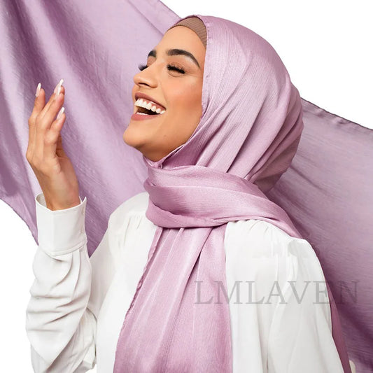 Silk Satin Crinkle Hijjab