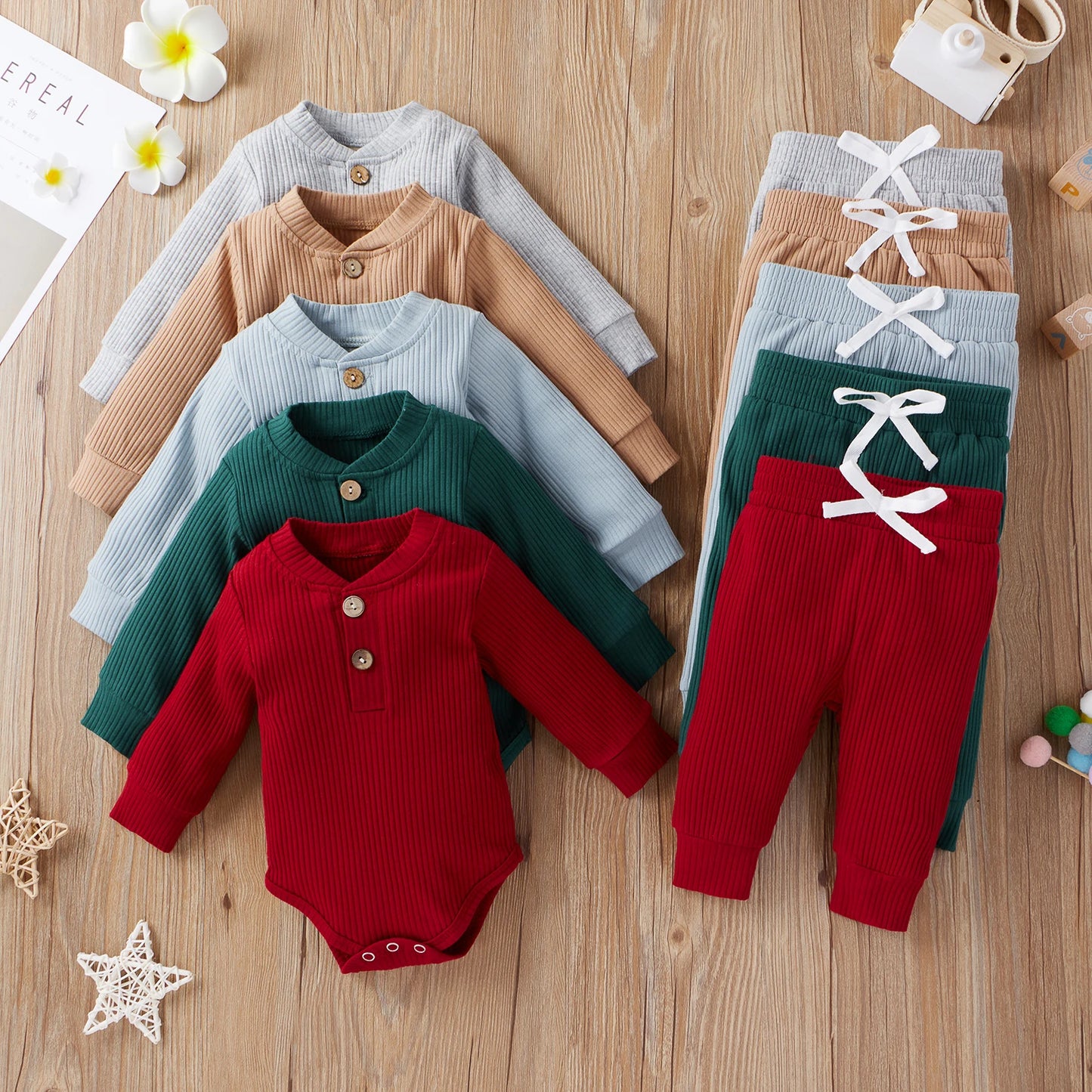 16 Colors Baby Solid Knit Sets