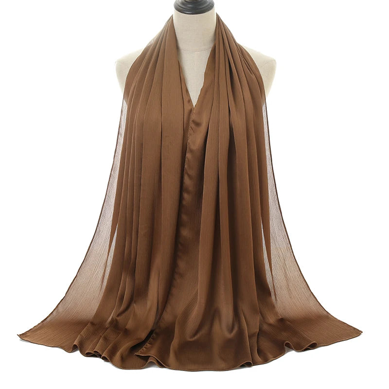 Silk Satin Crinkle Hijjab