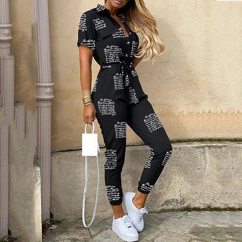 Kadi Women Jumpsuits Striped Printed