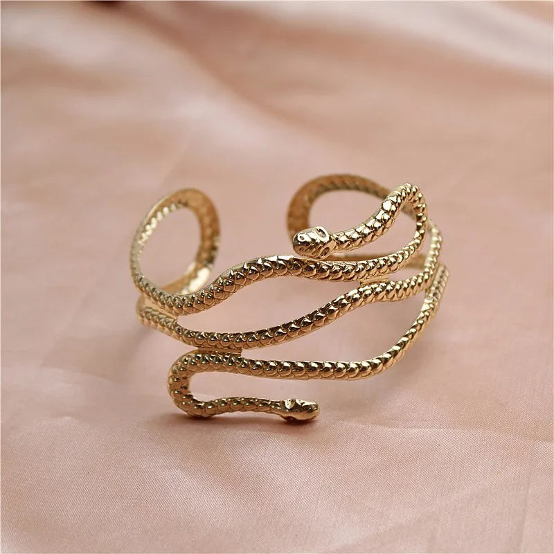 Fashion Chic Egypt Cleopatra Swirl Snake Butterfly arm Bracelet