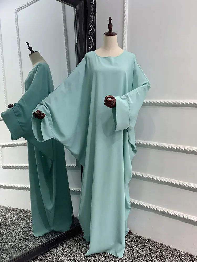 Gannat Plain Abaya with Matching Hijjab