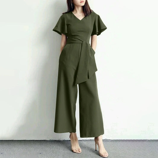 Kamilia 2024 Mode Damen Jumpsuits mit weitem Bein