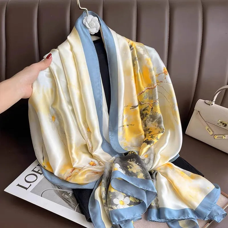 Luxury Design Silk Smooth Scarf Hijjab