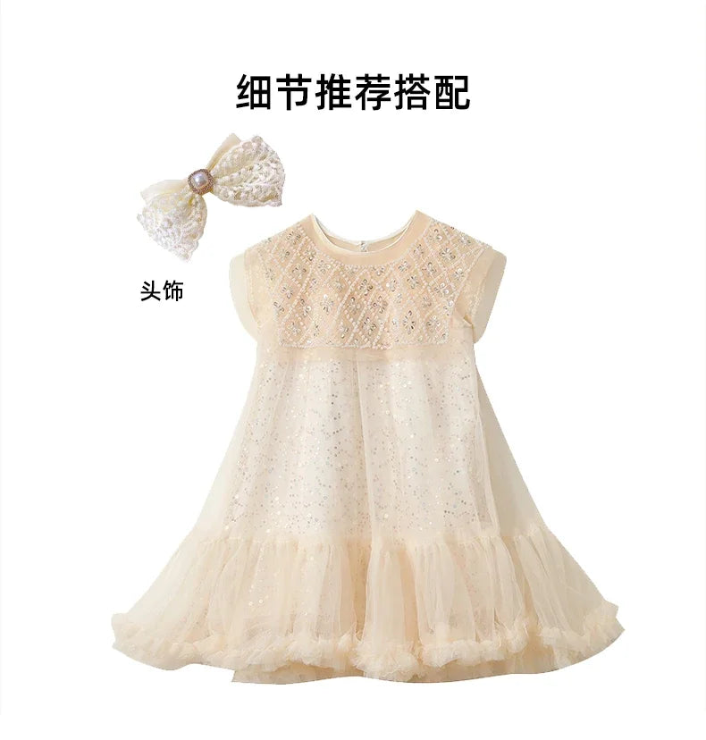 2024 Girls Prin Cess Dress Casual Princess Dress