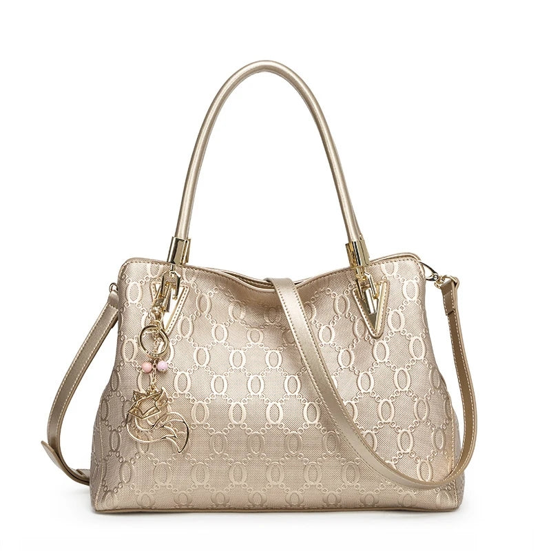 Occident Style Gold Top Handle Bag Fashion