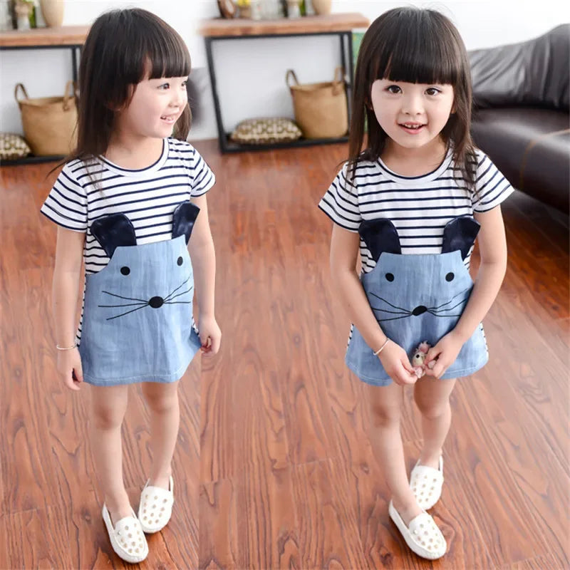 Kids Dresses for Girls Elegant Long Sleeve