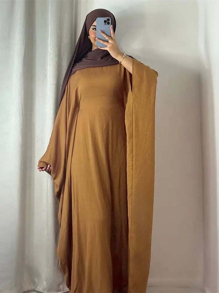 Summer Soft Crepe Like Linen Abaya 2024