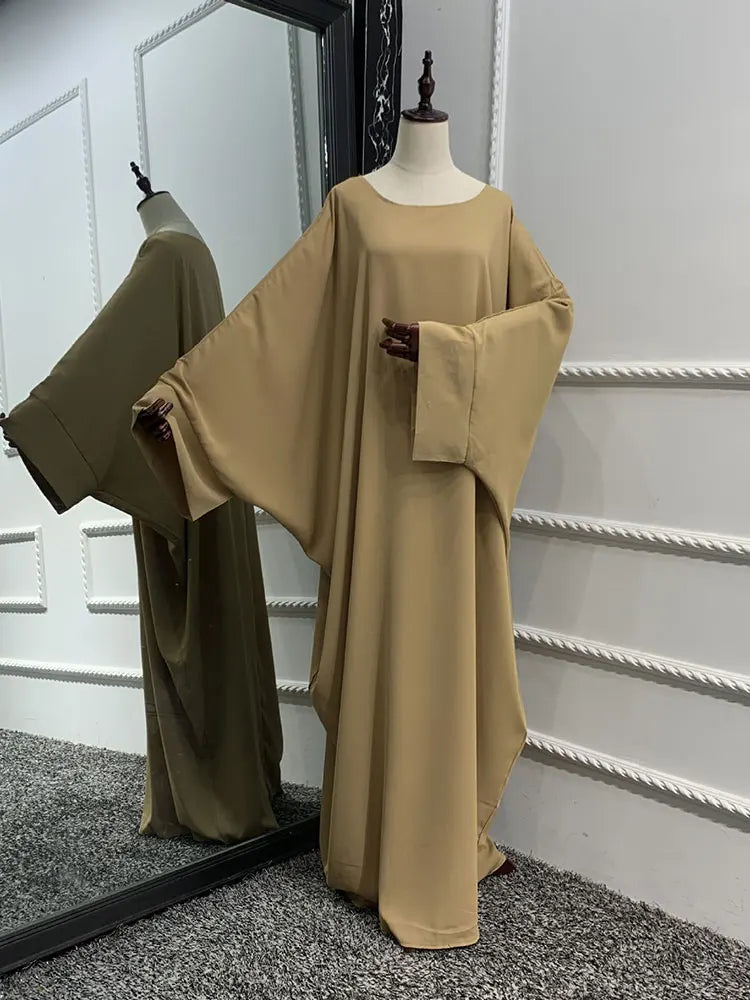 Gannat Plain Abaya with Matching Hijjab