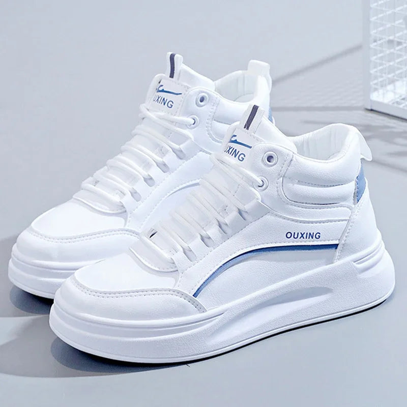 Woman Platform Fashion Shoes Casual Sneakers White