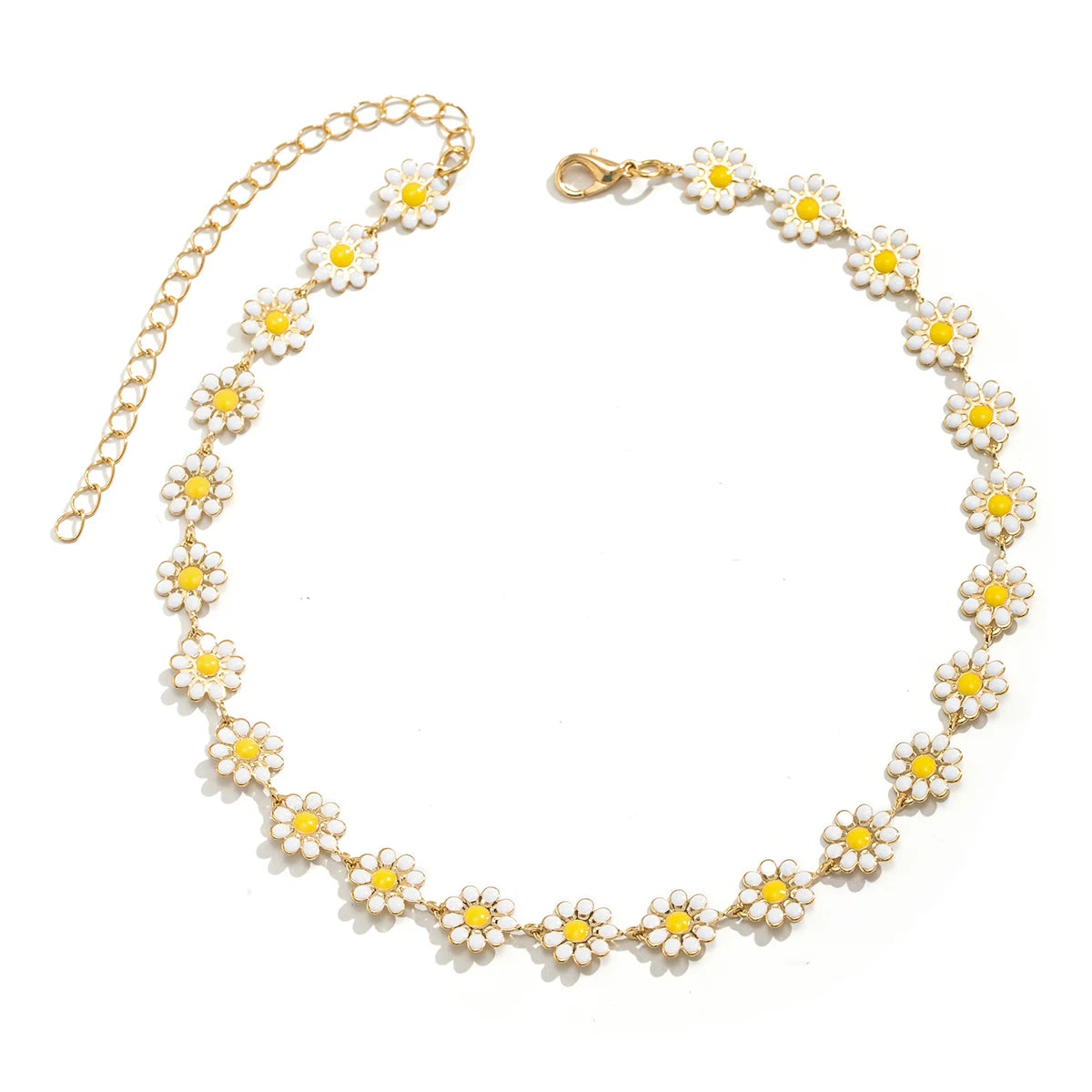 Flower Daisy Clavicle Chain Necklace