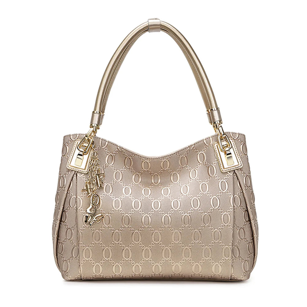 Occident Style Gold Top Handle Bag Fashion