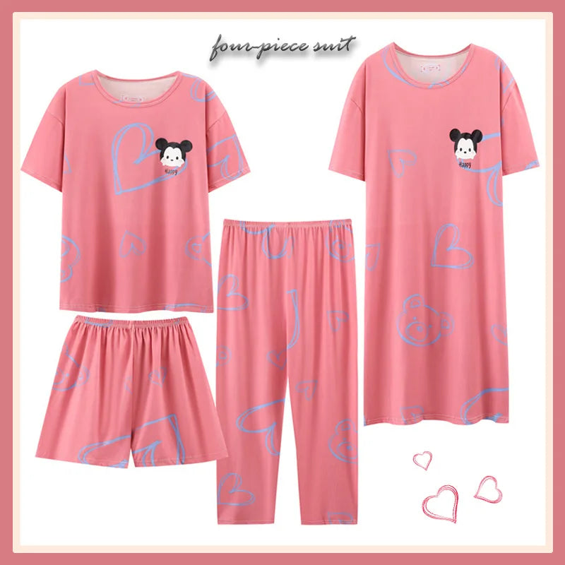 Shorooq Four Pcs Summer Pajama