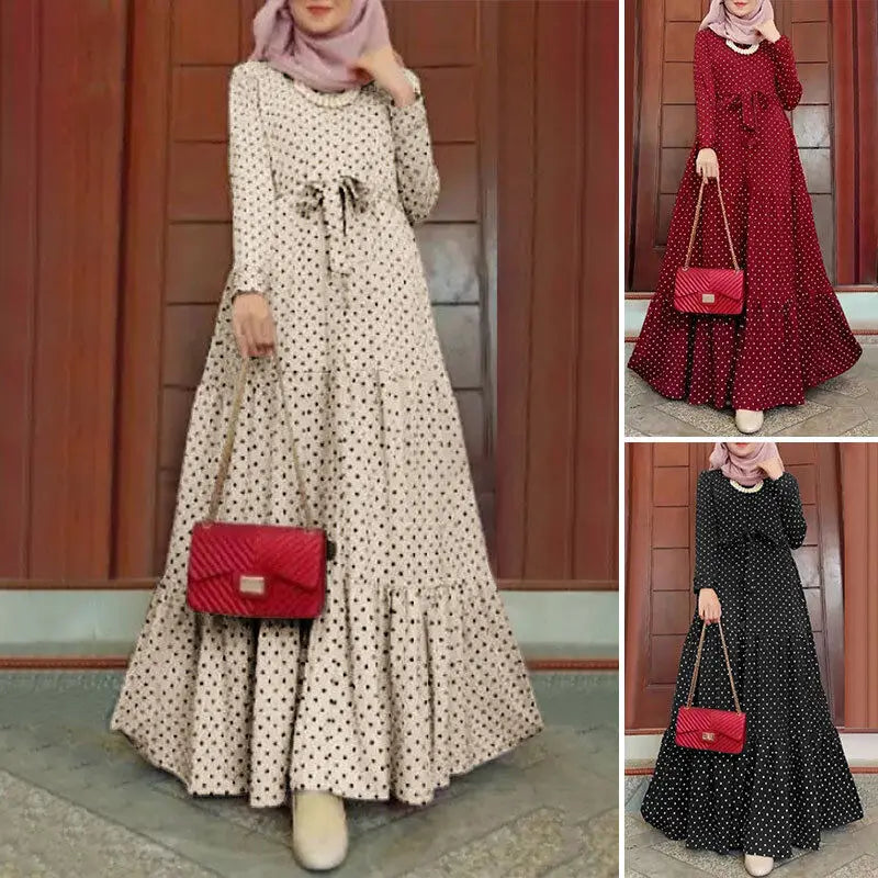 Thanaya Small Dots Long Dress