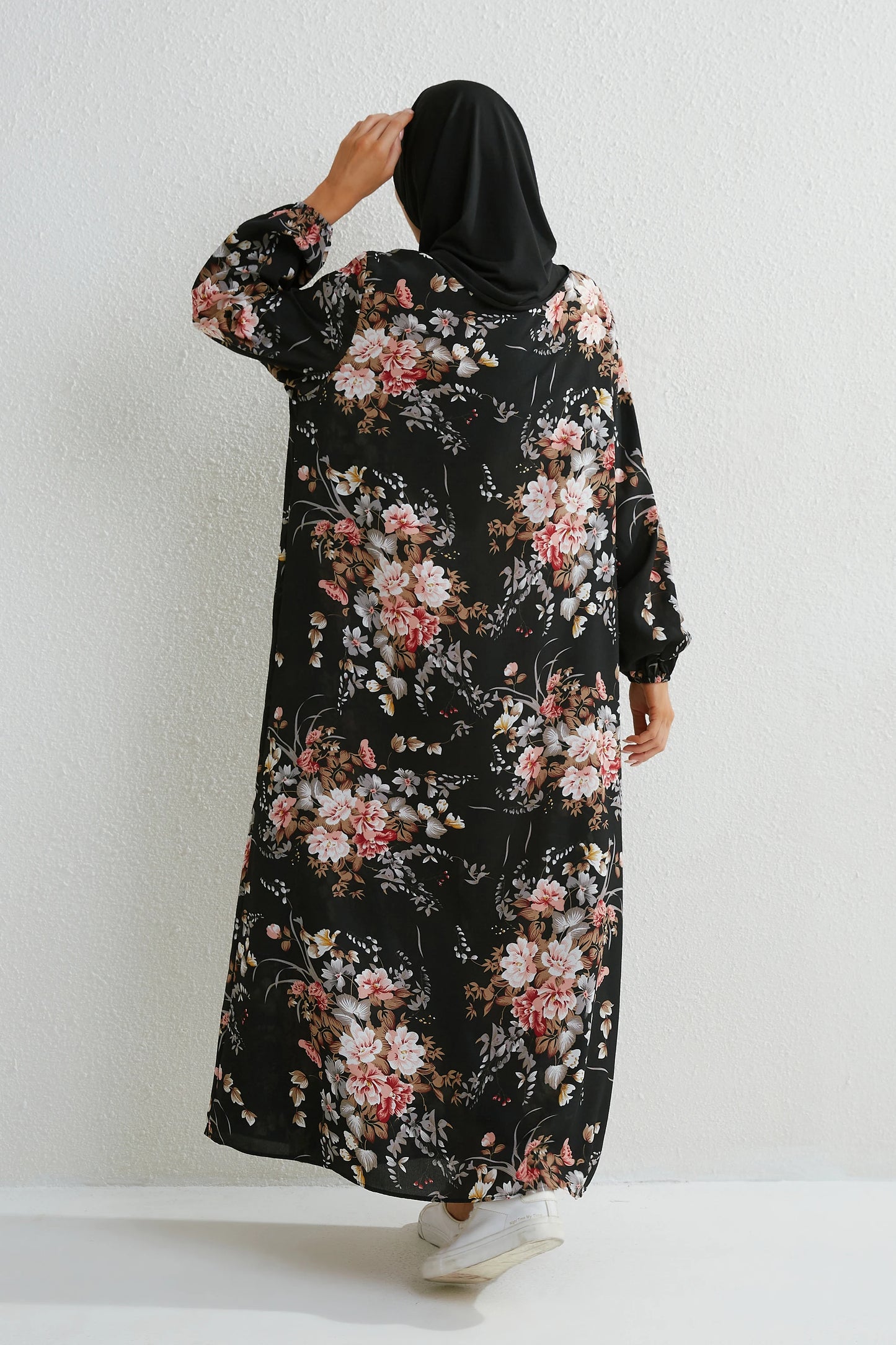 Eleen Printed Floral Casual Long Dress