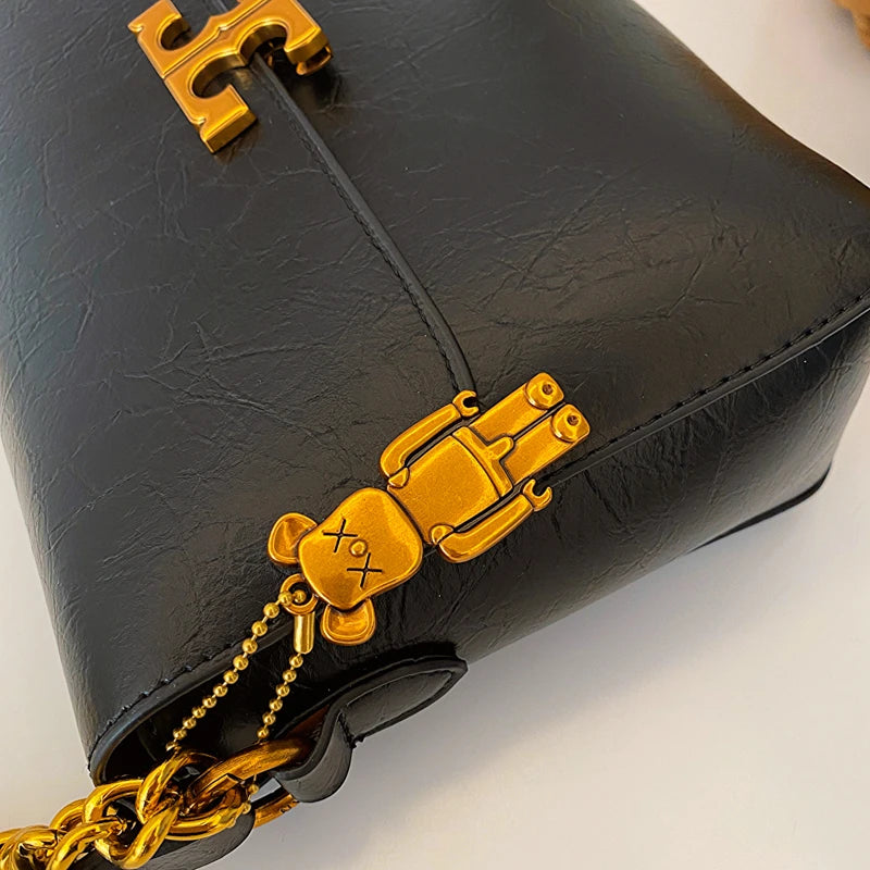 Leather Shoulder Fashion Small Square Bag