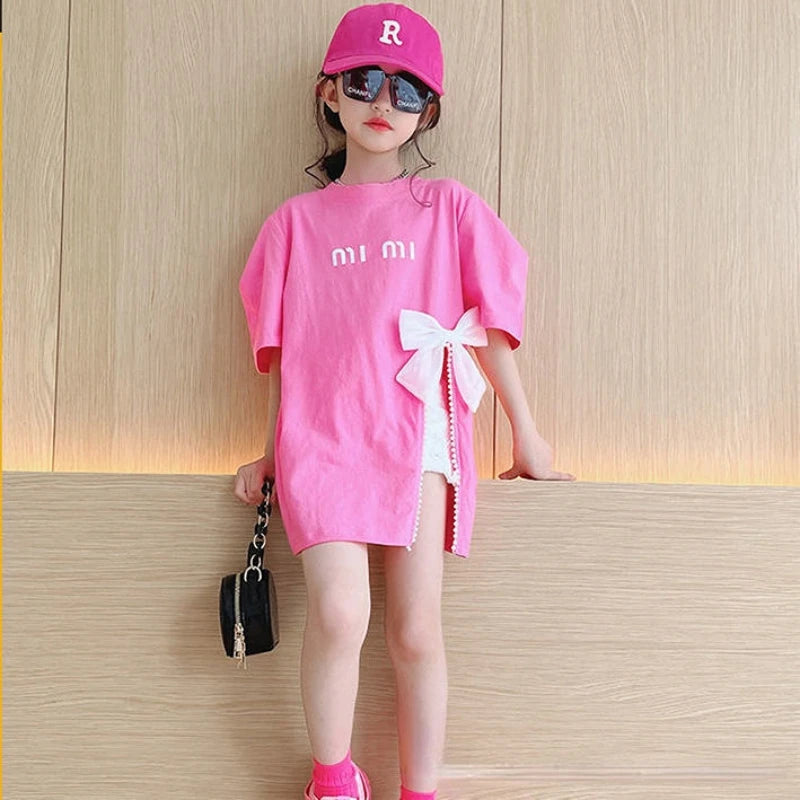 Summer Girls T-shirt Fashion Short Sleeve Girl