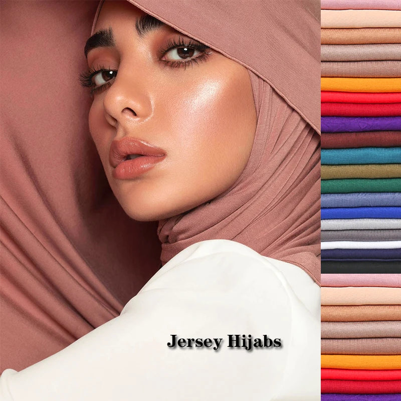 Hijab De Jersey De Algodón Modal De Moda