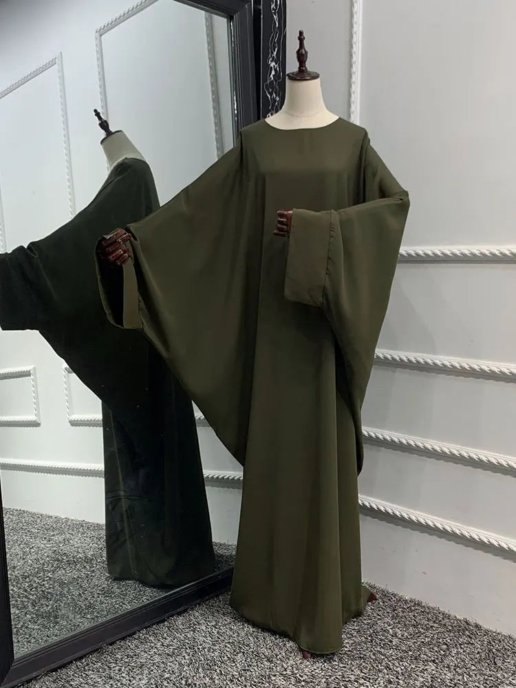 Gannat Plain Abaya with Matching Hijjab