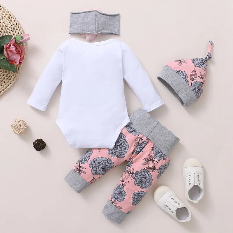 0-24 Months Newborn Baby Girl Clothing Set Long Sleeve