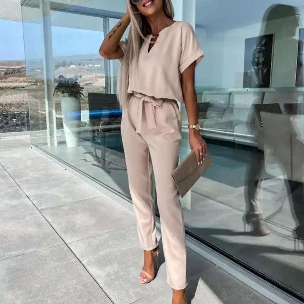 Nojoom Soft Stylish Women Pants Long Romper Trousers