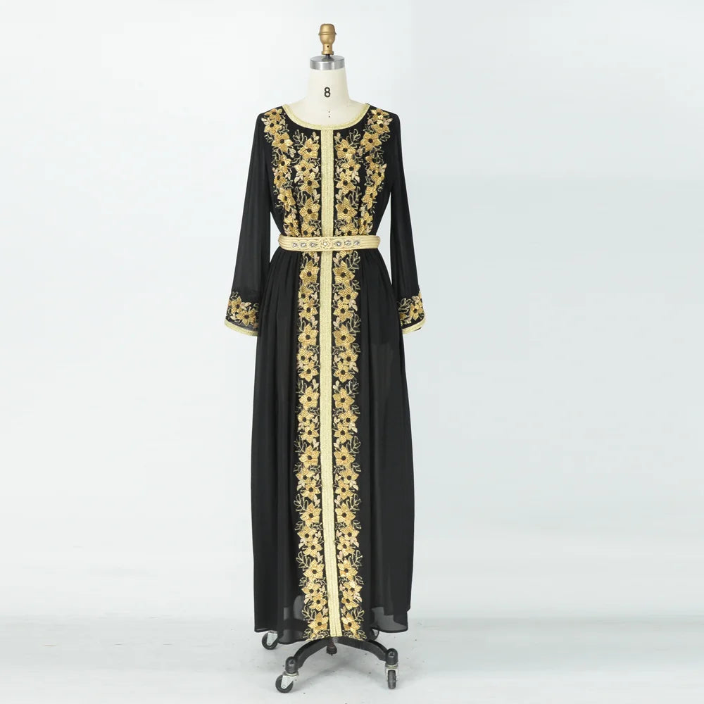 Gameela Belted Kaftan Dress