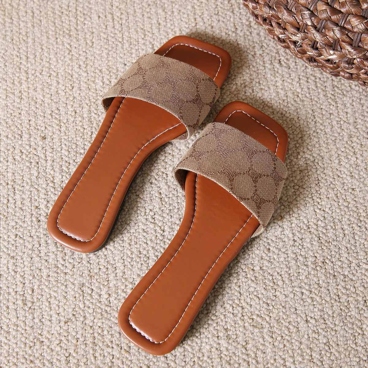 Slip on Flat Slippers Outwear Summer