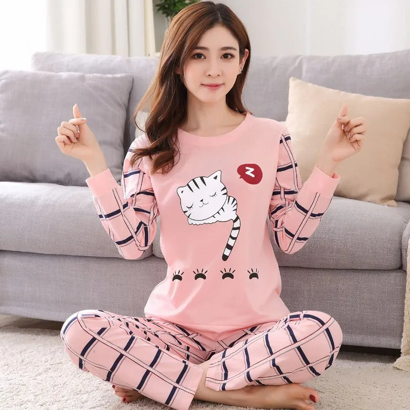 Ahd Thin 2pieces Pajamas Set