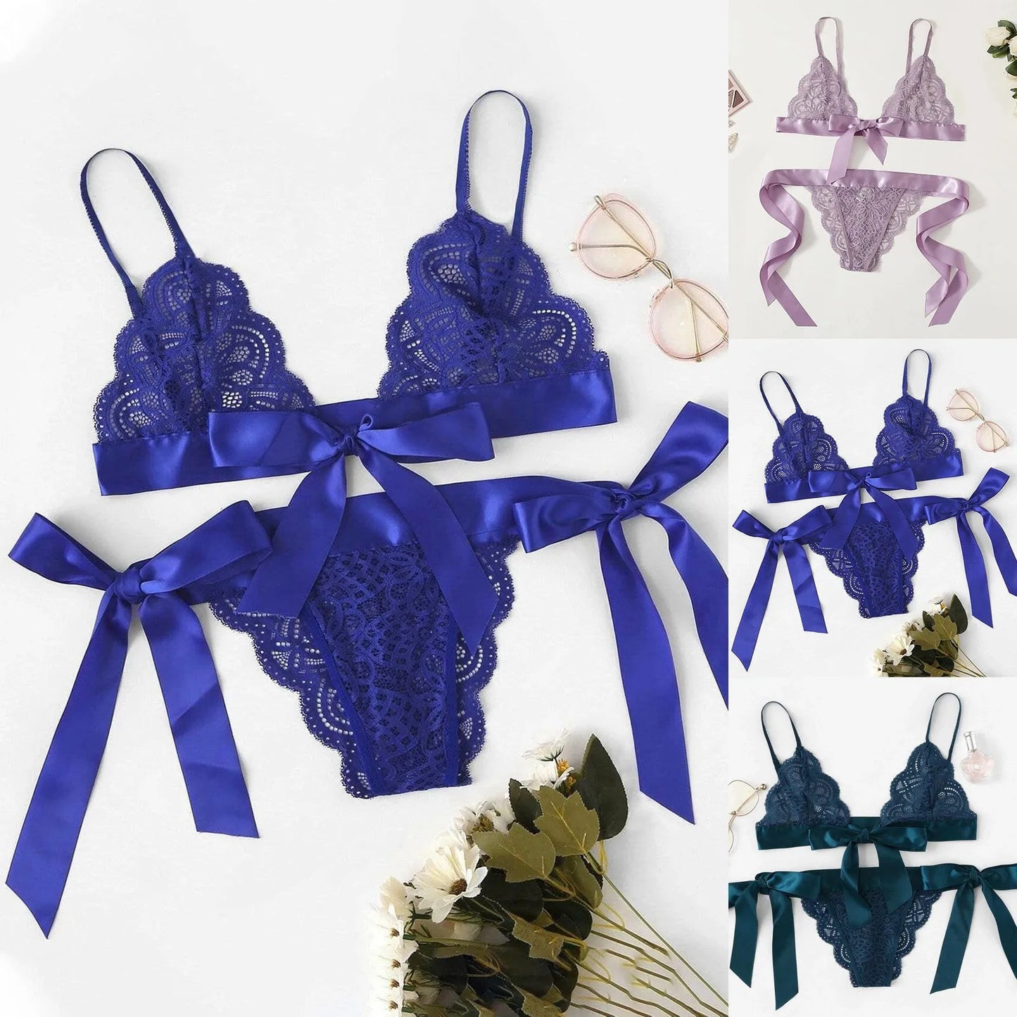 Sexy Lace Bra Brief Set Lingerie Set