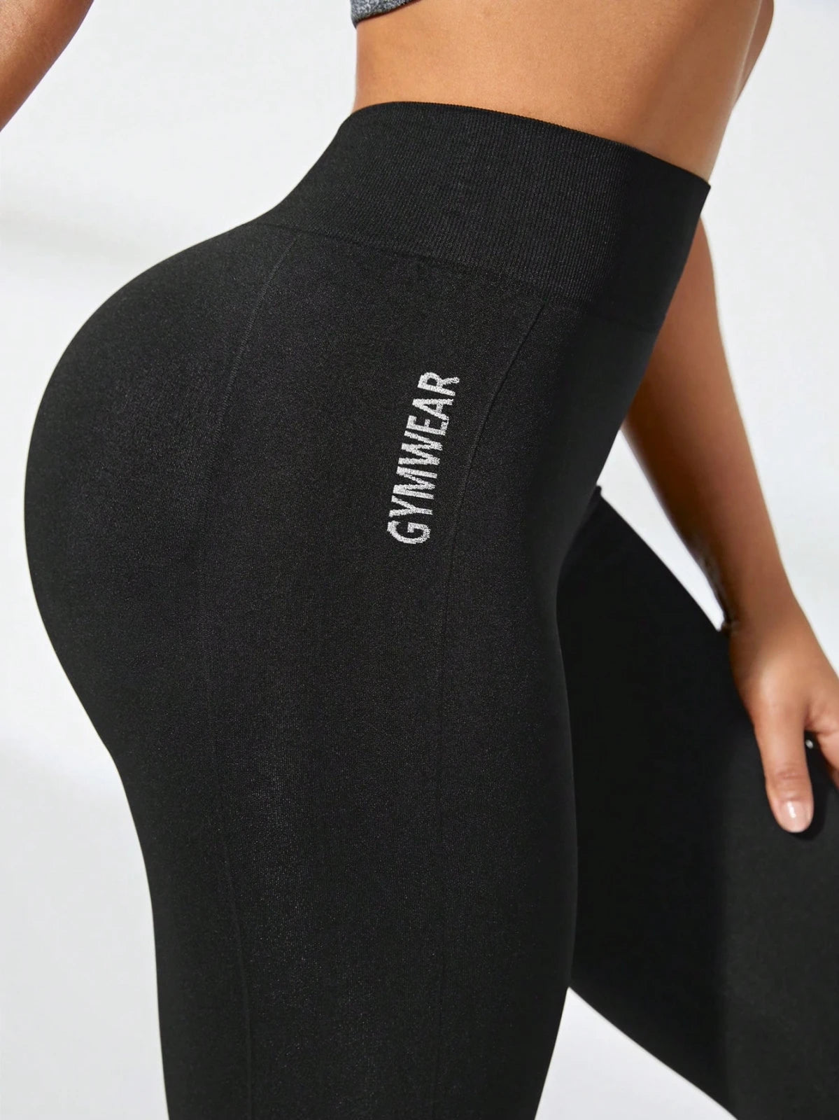 Hohe Taille, hochdehnbare, Po-Lifting-Leggings mit atmungsaktiver