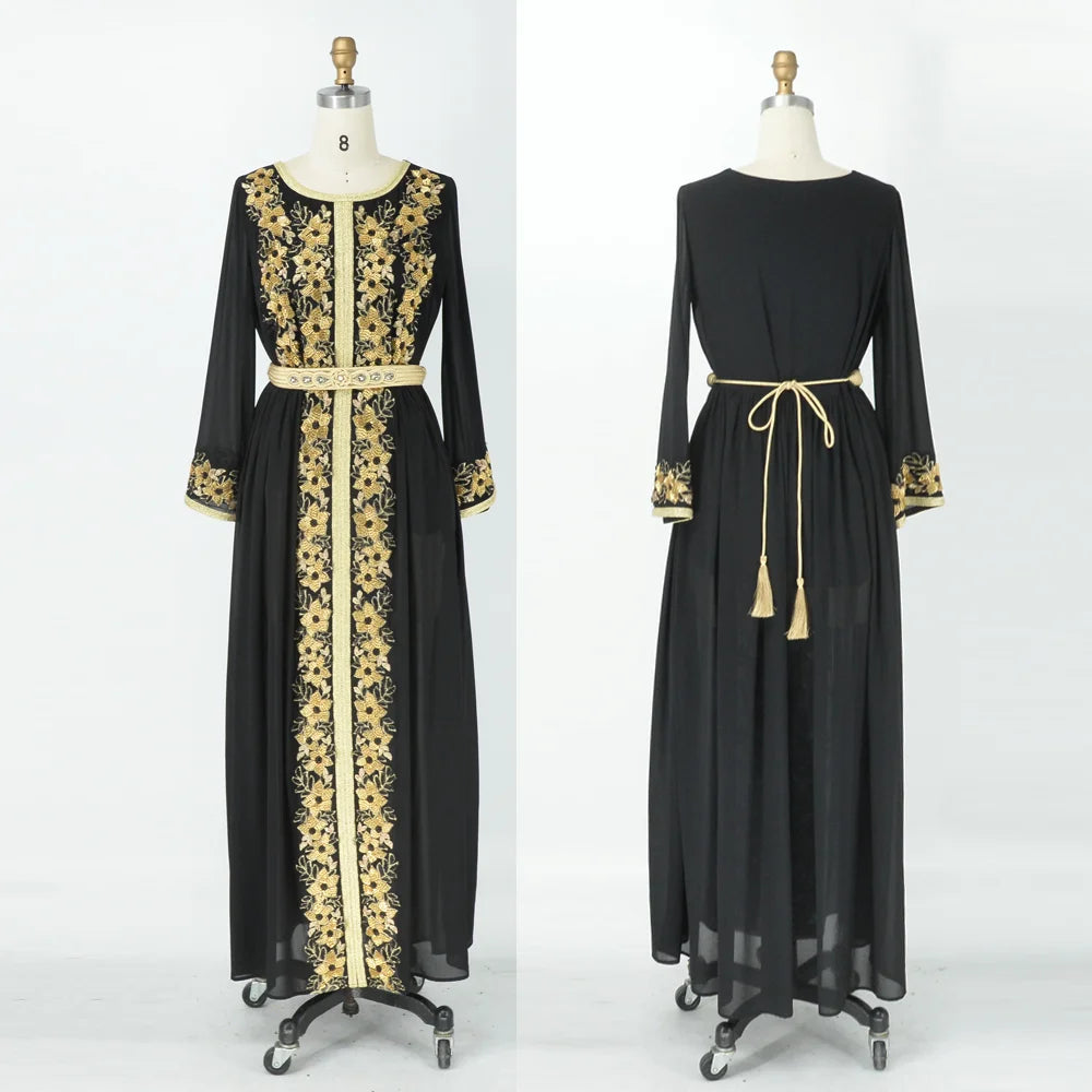 Gameela Belted Kaftan Dress