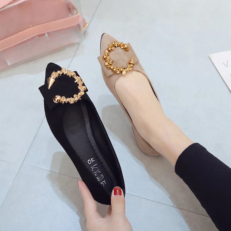 Spring and Autumn Casual Fashion Pointed Shoes