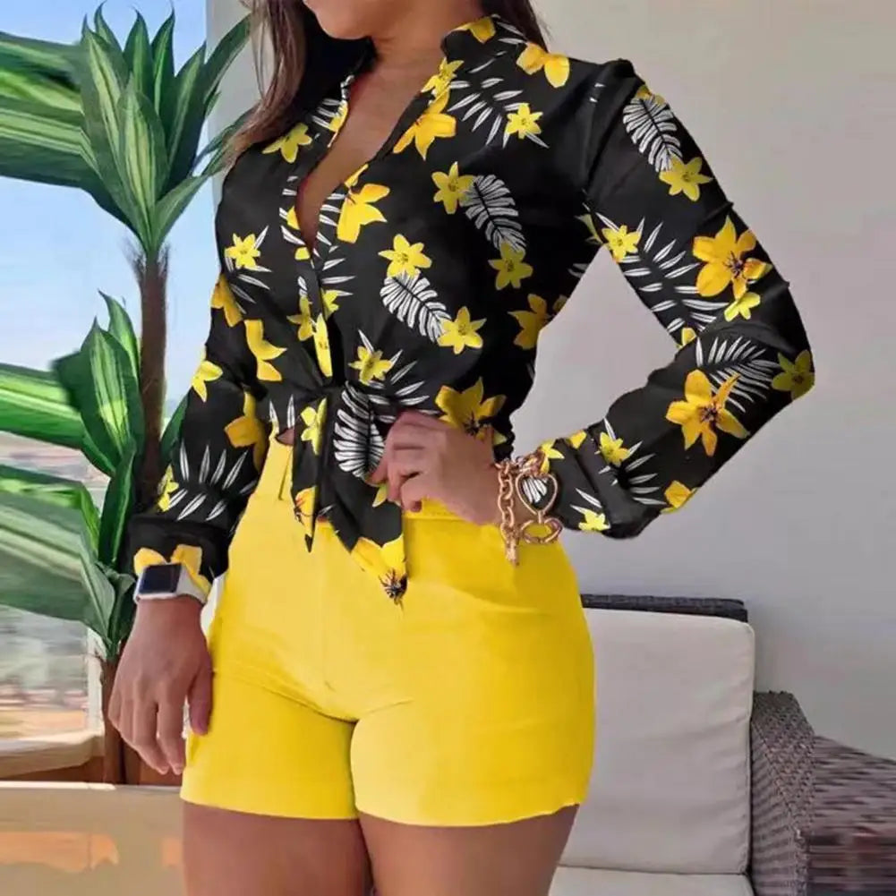 Shorts Suit Summer Fashion Two Piece Set