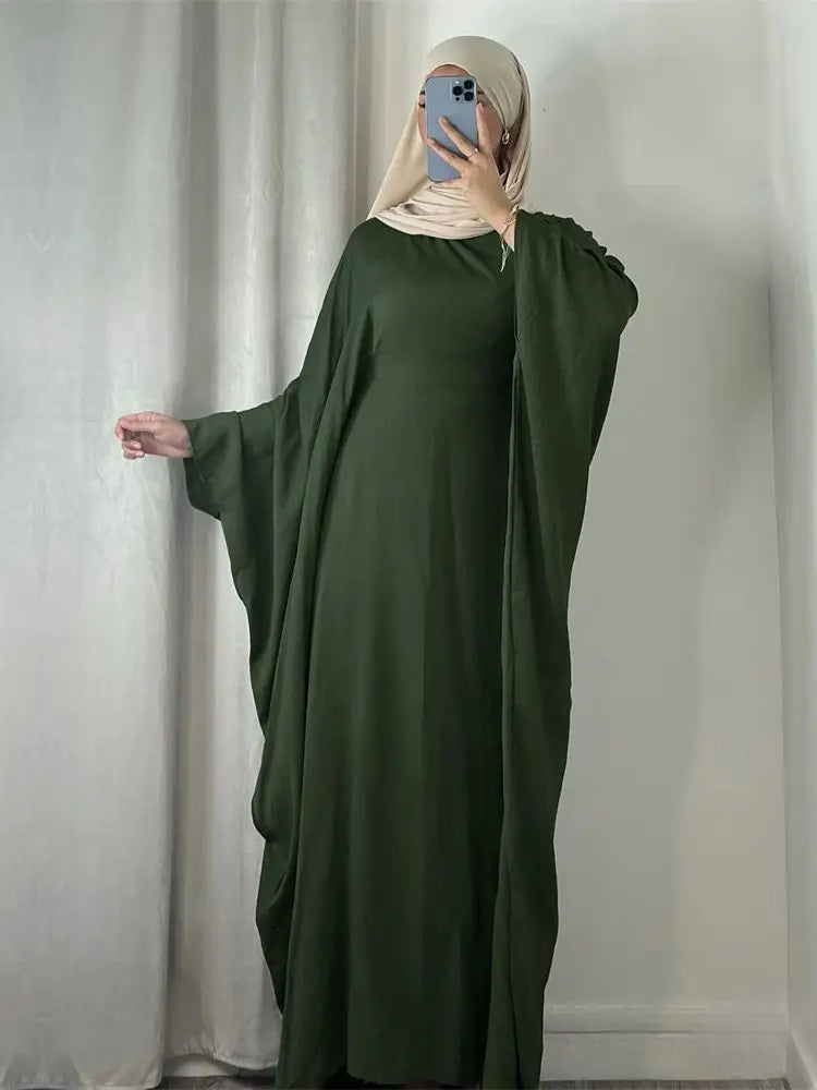 Summer Soft Crepe Like Linen Abaya 2024