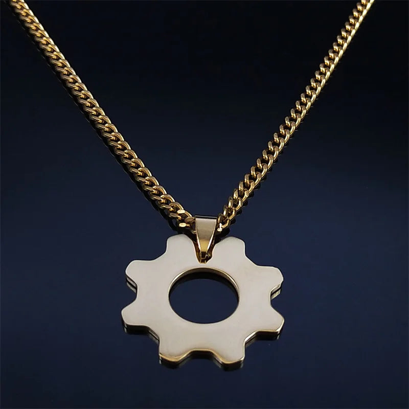 Fashion Game War Machine Stainless Steel Necklace