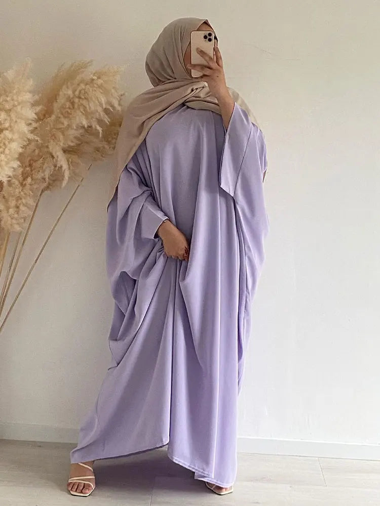 Gannat Plain Abaya with Matching Hijjab