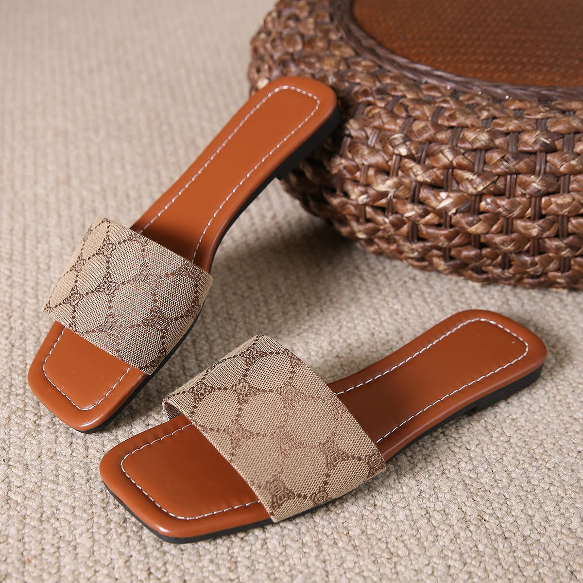 Slip on Flat Slippers Outwear Summer