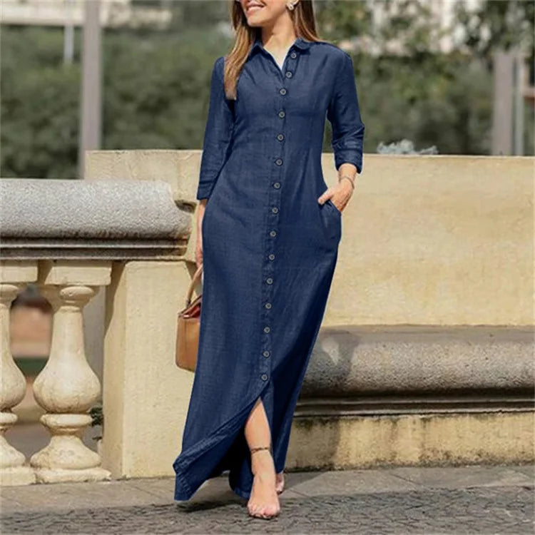 Bana Otoño Elegante Denim Mujer