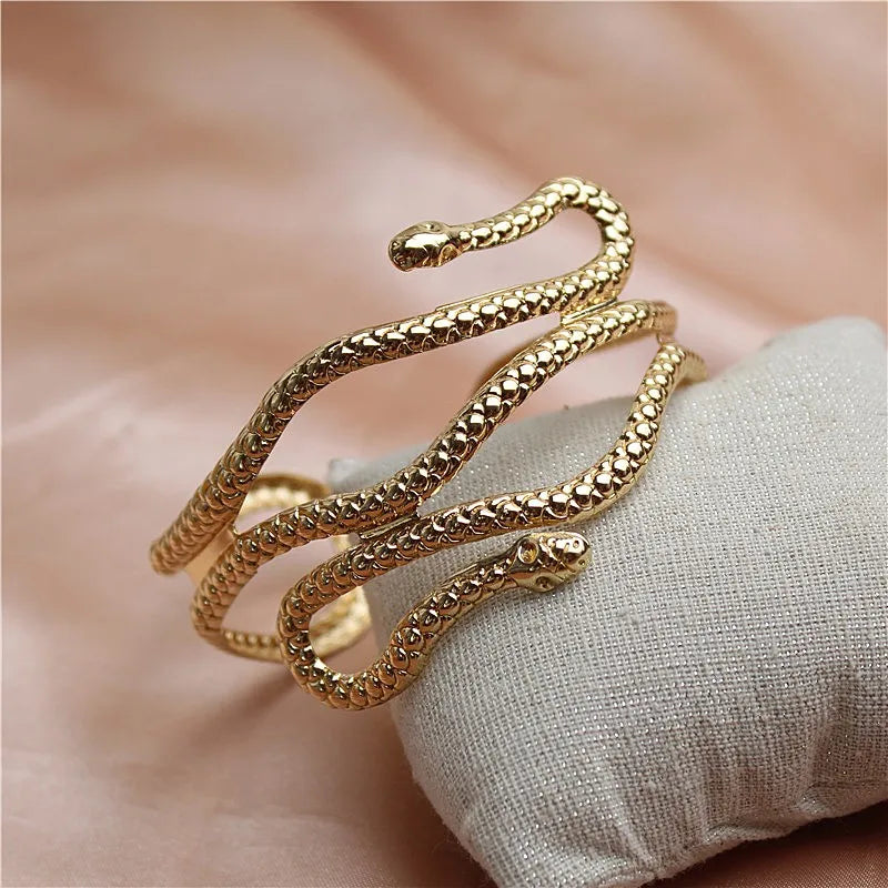 Fashion Chic Egypt Cleopatra Swirl Snake Butterfly arm Bracelet