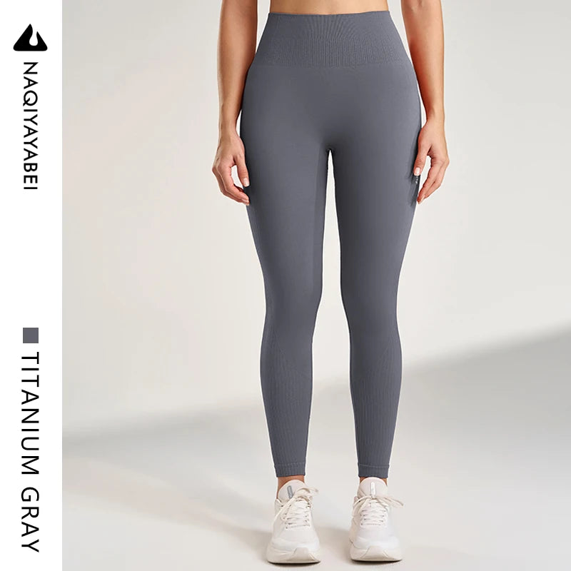 Yoga base pants women's fitness running high waist hip pants r