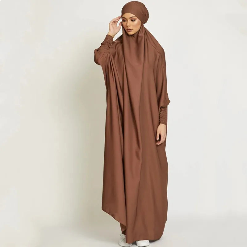 One Piece Cinch Sleeve Long Dress Prayer Garment