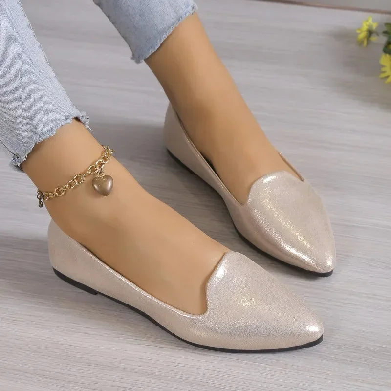 Slip on Loafers Breathable Stretch Ballet