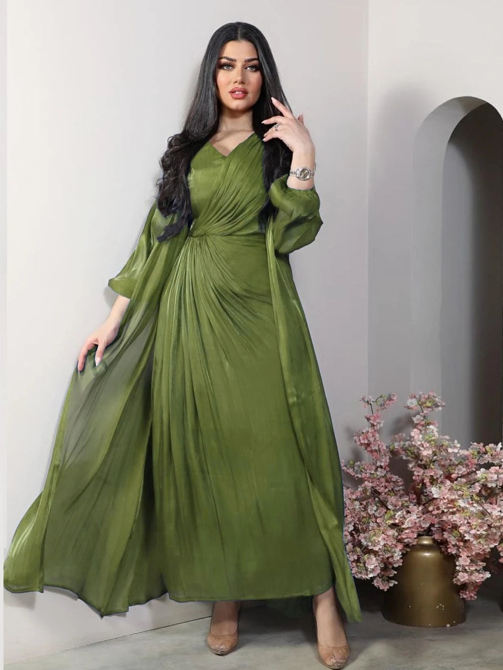 Noor 2 Piece Set Silky Party Dress