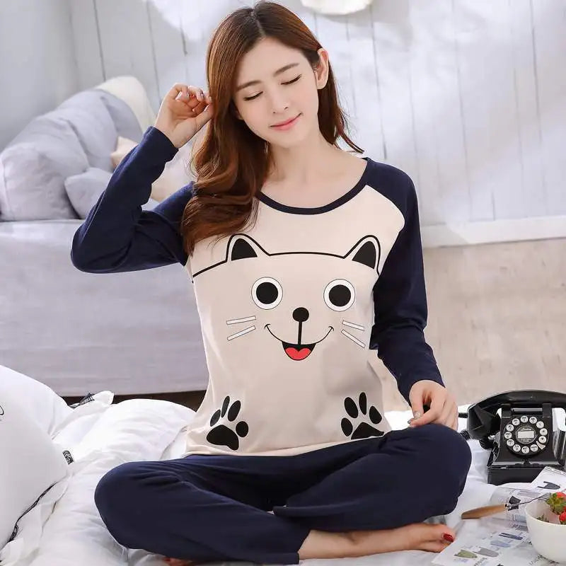 Ahd Thin 2pieces Pajamas Set