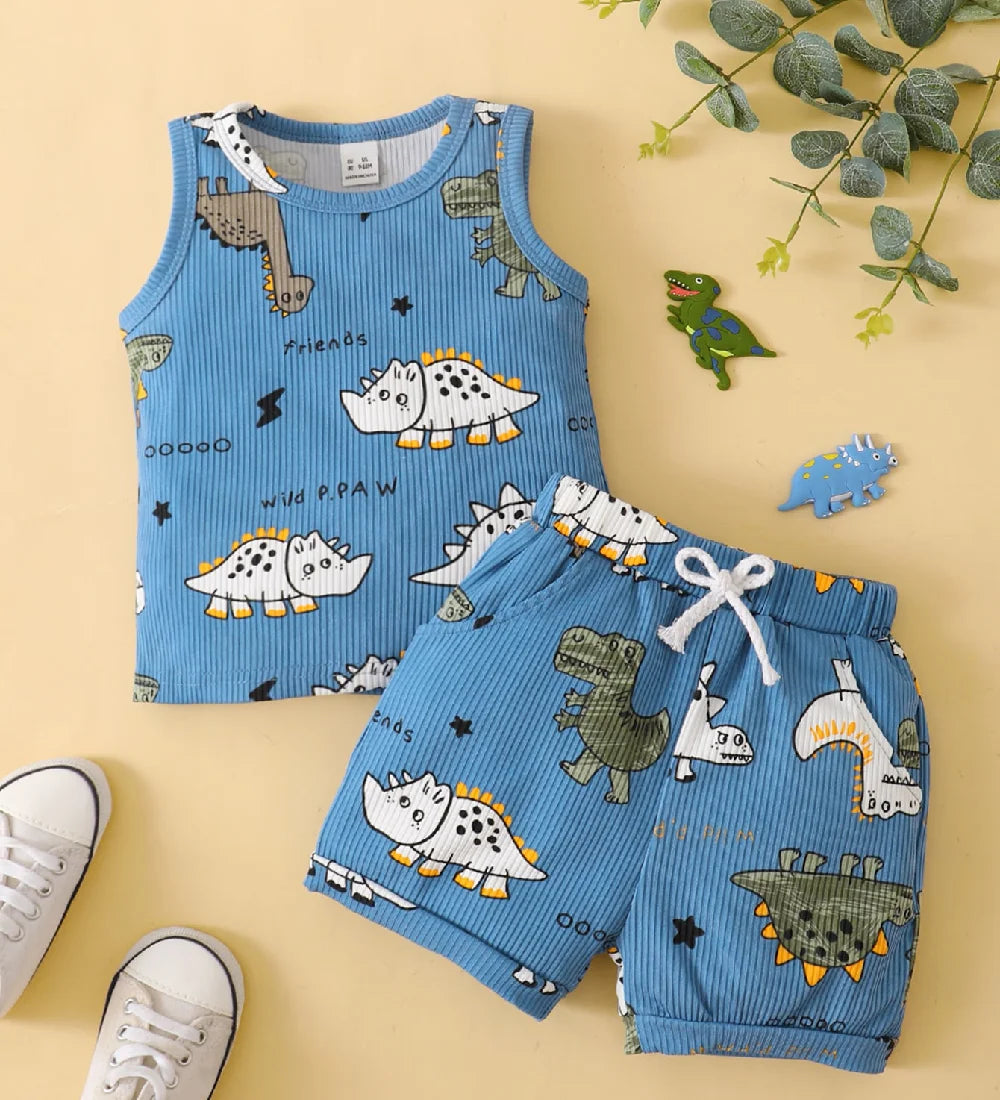 0-3 Years Toddler Baby Boy 2PCS Clothes Set