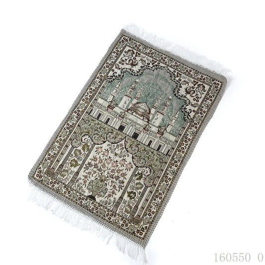 New style Gold Silk Cotton Worship Carpet Small Carpet Muslim Worship Carpet Prayer Carpet