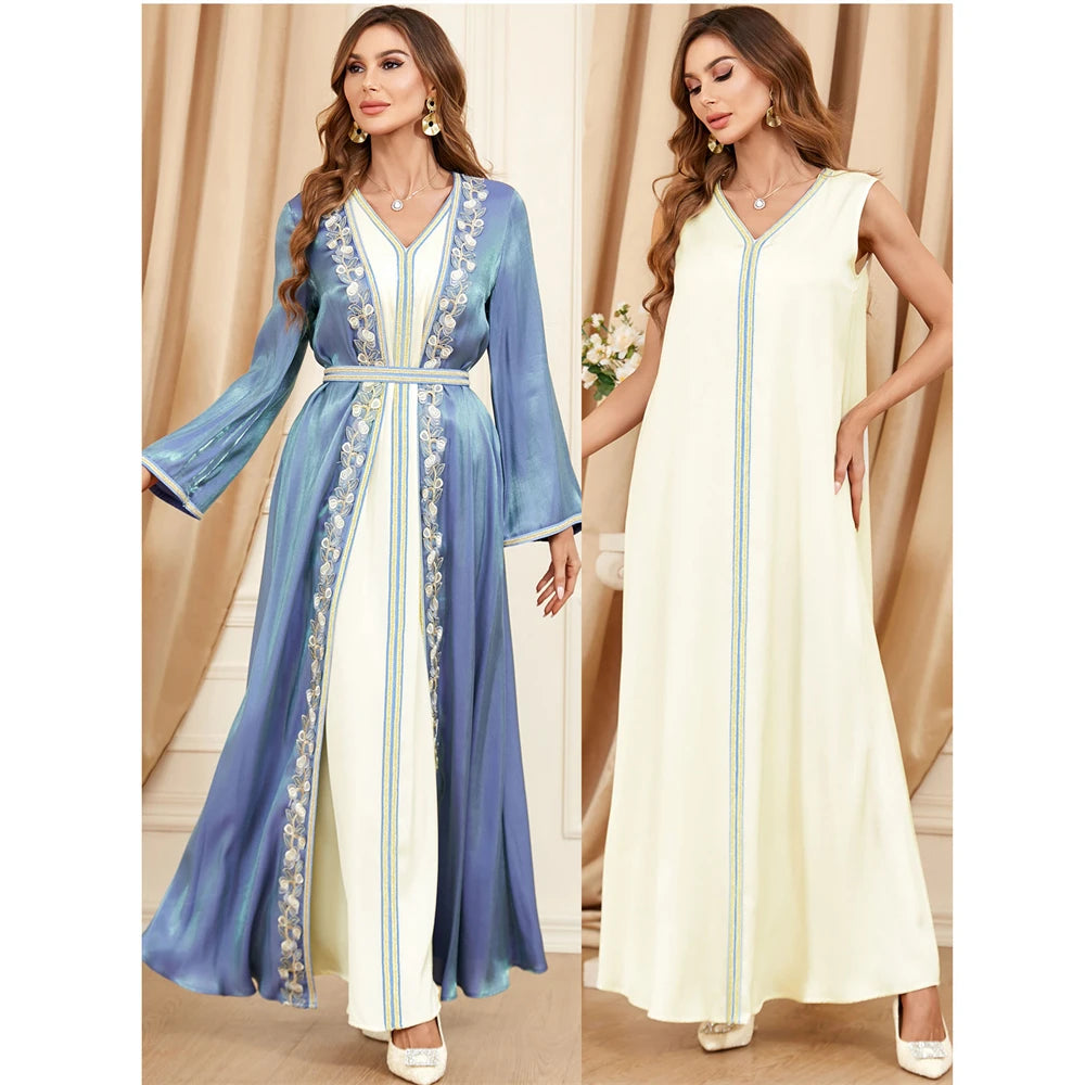 Faten Kaftan Kleid 2-teiliges Set